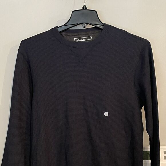 Eddie Bauer Shirt Thermal Crewneck Waffle Knit Active Outdoors Loungewear Mens S - Picture 2 of 12